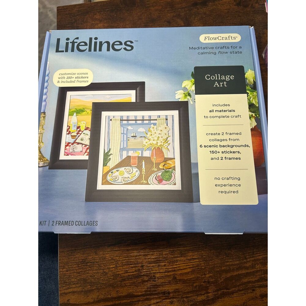 Lifelines FlowCrafts Collage Art Kit Meditative Craft NIB